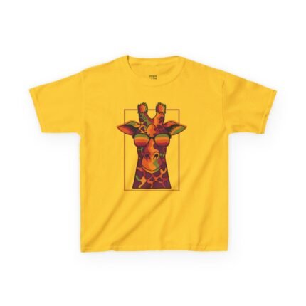 Cool Giraffe Kids Heavy Cotton™ Tee - Fun, Vibrant & Ultra-Comfortable T-Shirt